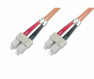 DIGITUS Fiber Optic Patch Cord, SC to SC, Multimode, OM2,...