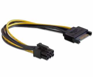 Delock napájací kábel SATA 15 pin na 6 pin PCI Express