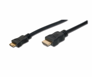 Digitus HDMI 1.3 / 1.2 (C to A) pripojovací kábel 3 m, po...