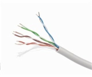 GEMBIRD UTP kabel, Cat5e, drát 305m, 24AWG, PVC, šedý