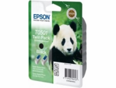 Epson ink cartridge black twin pack  T 050          T 0501