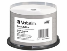 VERBATIM DVD-R(50-Pack)/Spindle/16X/4.7GB/DataLife Plus Wide Thermal Professional  No ID Brand