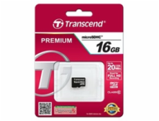 TRANSCEND Micro SDHC Class 10 16GB (bez adaptéru)