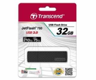 TRANSCEND USB Flash Disk JetFlash®780, 32GB, USB 3.0, Bla...