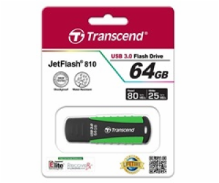 TRANSCEND USB Flash Disk JetFlash®810, 64GB, USB 3.0, Bla...