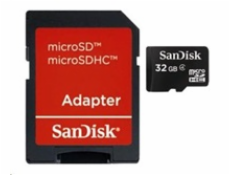 SanDisk microSDHC 32GB class 4 + adapter SDSDQB-032G-B35