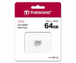 Transcend microSDXC 300S    64GB Class 10 UHS-I U1