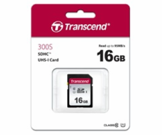 Transcend SDHC 300S         16GB Class 10 UHS-I U1