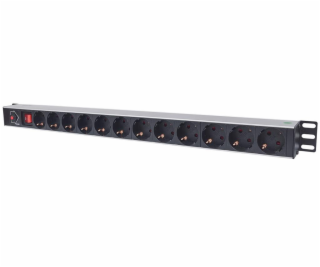 Intellinet Vertical Rackmount 12-Way Power Strip - German...