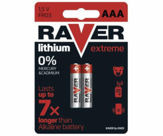 Batéria RAVER 2x AAA LITHIUM