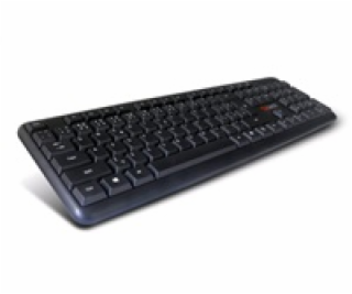 C-TECH klávesnice KB-102 PS/2, slim, black, CZ/SK