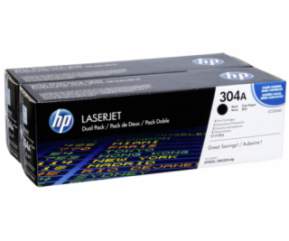 HP Toner CC 530 AD dvojbalenie cierna No. 304 A