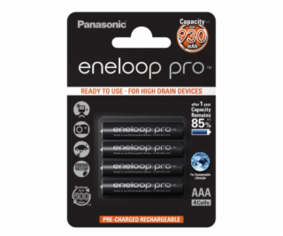 1x4 Panasonic Eneloop Pro Micro AAA 930 mAh