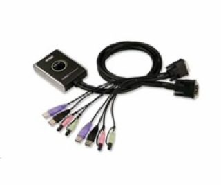 ATEN přepínač KVM 2-port DVI KVMP USB2.0, mini, audio, 1....