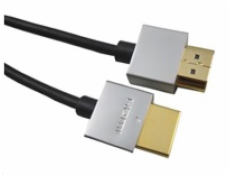 PREMIUMCORD Kabel Slim HDMI kabel, 0.5m, High Speed + Ethernet (v1.4), zlacené konektory