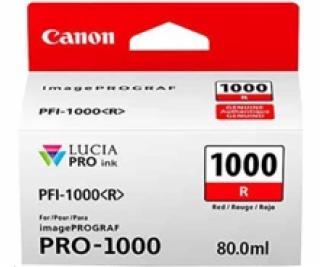 Canon cartridge PFI-1000 R cervena