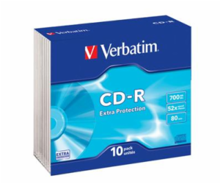 VERBATIM CD-R(10-Pack)Slim/ExtraProtection/DL/52x/700MB