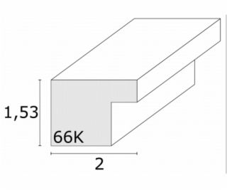 Deknudt S66KF1 P1          20x25 drevo biela s Passepartout