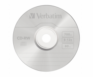 1x10 Verbatim CD-RW 80 / 700MB 10x Speed, Cakebox