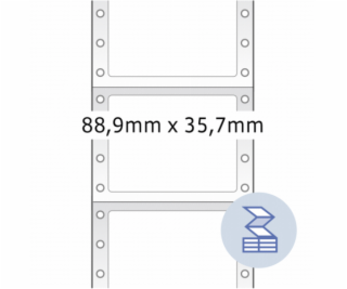 Herma nalepka na laptop 88,9x35, 4000 Stück biela 8211