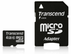 Transcend microSDHC          4GB Class 10 + SD-Adapter