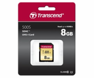 Transcend SDHC 500S          8GB Class 10 UHS-I U1