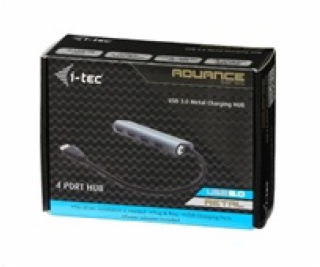 I-tec USB 3.0 Metal Charging HUB 4 Port s napájecím adapt...