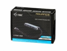 I-tec USB 3.0 Metal Charging HUB 4 Port s napájecím adaptérem, 4x USB 3.0 nabíjecí port, ideální pro notebook ultrabook