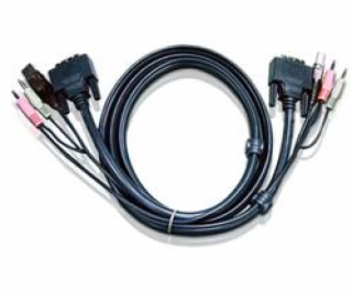 ATEN int.kabel pre KVM USB, DVI, audio, 1.8m pre CS1764