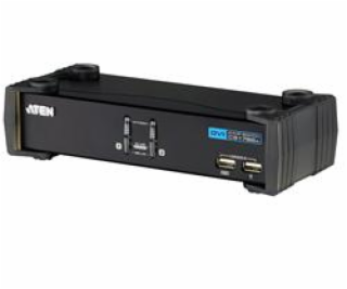 ATEN 2port DVI KVMP USB hub, audio, 1.2m