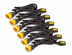 APC Power Cord Kit, (6ea), Locking, 10A, 100-230V, C13 to C14 1,8 m