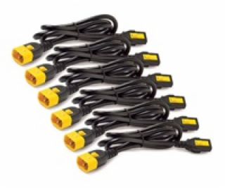 Power Cord Kit (6 ea), Locking, C13 to C14, 1.2m