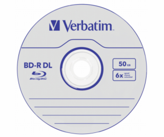 1x10 Verbatim BD-R Blu-Ray 50GB 6x Speed, biela modra Cak...