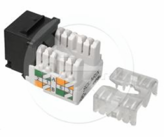 Keystone Solarix CAT5E UTP RJ45 čierny svorkovnice