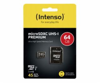 INTENSO Micro SDXC karta 64GB Class10, UHS-1