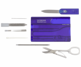 Victorinox SWISSCARD modra transparent