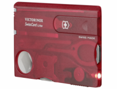 Victorinox SWISSCARD LITE cervena transparent