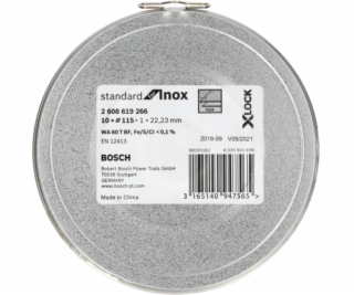 Bosch X-LOCK Trennsch.Dose10x115 1mm Std Inox