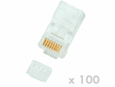 Konektor RJ45 UTP 8p8c Cat.6 drát 100ks