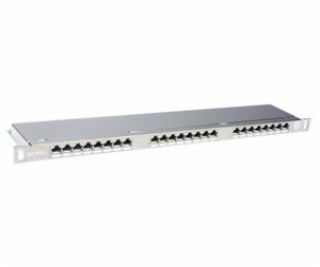 19 "Patch panel Solarix 24xRJ45 CAT6 STP čierny