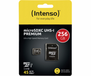 INTENSO Micro SDXC karta 256GB Class10, UHS-1