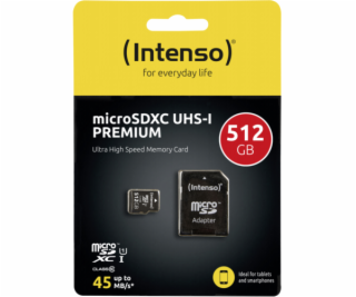 INTENSO Micro SDXC karta 512GB Class10, UHS-1