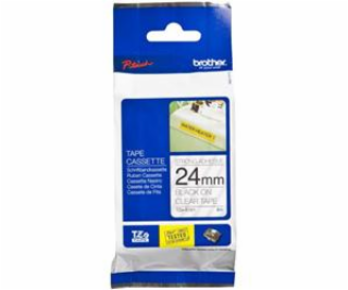 BROTHER TZS151  Black On Clear Adhesive Tape (24 mm)