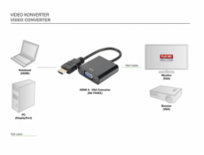 DIGITUS HDMI A na VGA Konverter