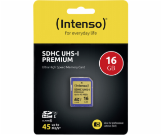 Intenso SDHC karta 16GB Class 10 UHS-I Premium