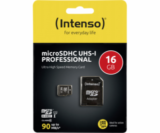 INTENSO Micro SDHC karta 16GB Class10, UHS-1 PRO