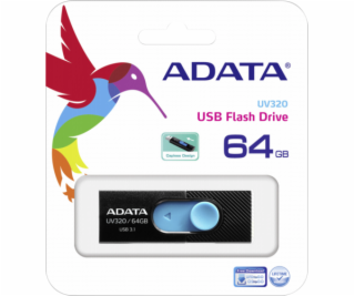 ADATA USB 3.1 Stick UV320 64GB cierna/modra