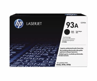 CZ192A  Čierna originálna tonerová kazeta HP 93A LaserJet