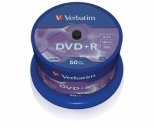 VERBATIM DVD+R(50-Pack)Spindle/General Retail/16x/4.7GB