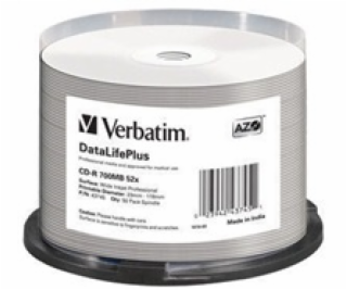 Verbatim CD-R [spindle 50 | 700MB | 52x | white wide prin...